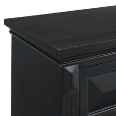 Bridgestone 2-Drawer Nightstand with USB in Black