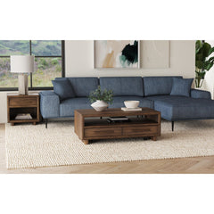 Brisbane End Table in Brown