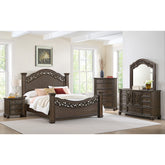 Brunswick 2-Drawer Nightstand with USB in Mahogany – SKU B-13070-5-NS | Elements