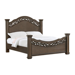 Brunswick King Panel Bed in Mahogany