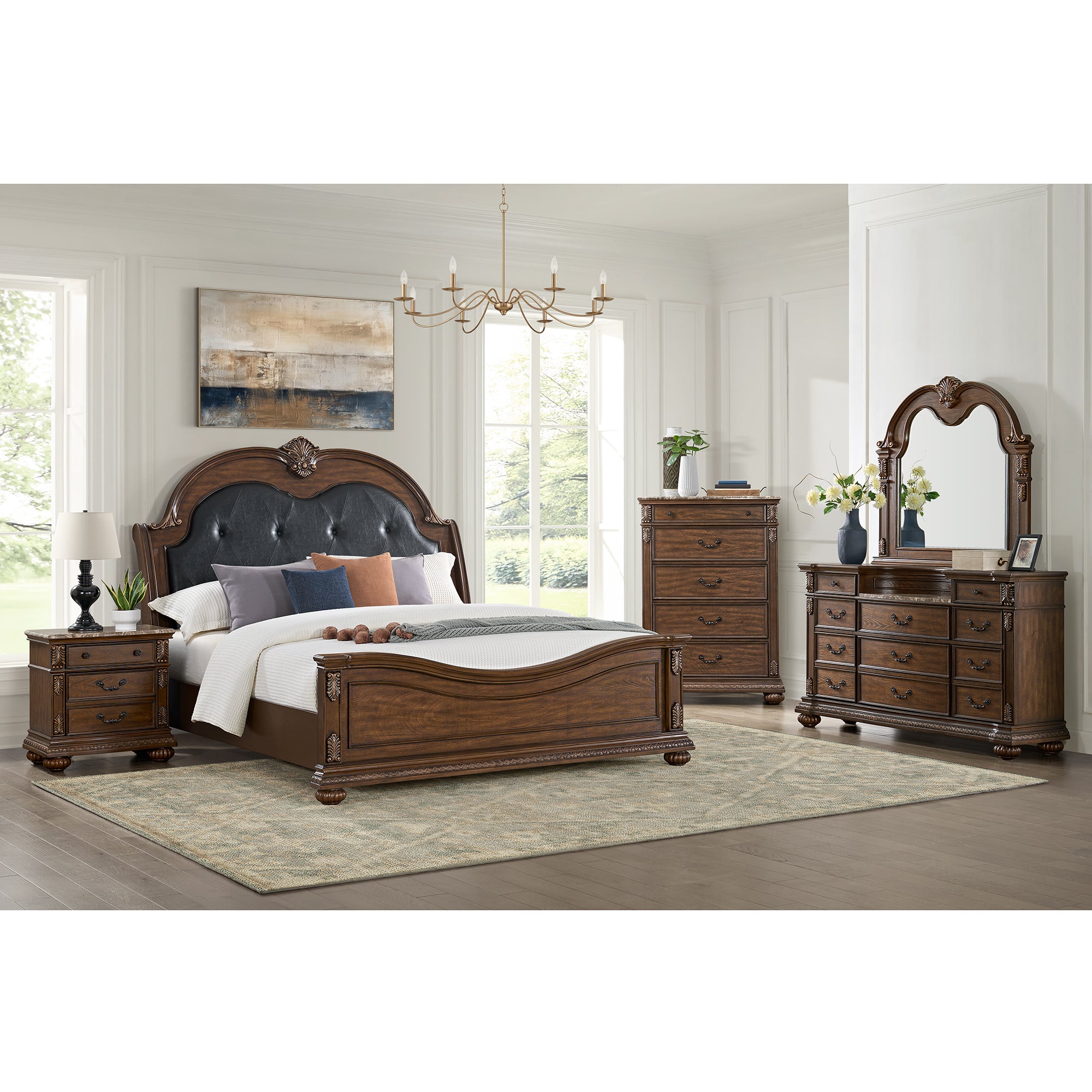Cadenza Nightstand with USB-C in Brown – SKU B-18710-5-NS | Elements