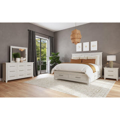 Canterbury 2-Drawer Nightstand with USB in Ivory