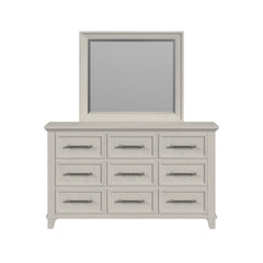 Canterbury Dresser and Mirror Set in Ivory