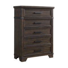Colorado City 5-Drawer Chest in Charcoal