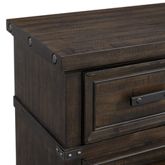 Colorado City 5-Drawer Chest in Charcoal