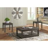 Colorado Occasional End Table w/USB/Power Charcoal – SKU TCO100ETP | Elements