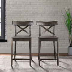 (D210-22C) Coronado- 24'' Counter Stool- Chocolate – SKU LCO100CST | Elements