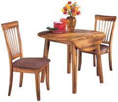Hoover Furniture Outlet - Ashley Furniture - Berringer Dining Table and 2 Chairs - Dining Table and 2 Chairs - D199D16