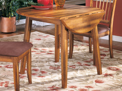 Hoover Furniture Outlet - Ashley Furniture - Berringer Dining Drop Leaf Table - Round DRM Drop Leaf Table - D199-15
