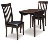 Hoover Furniture Outlet - Ashley Furniture - Hammis Dining Table with 2 Chairs - Dining Table with 2 Chairs - D310D2