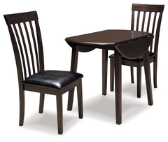 Hoover Furniture Outlet - Ashley Furniture - Hammis Dining Table with 2 Chairs - Dining Table with 2 Chairs - D310D2