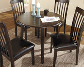 Hoover Furniture Outlet - Ashley Furniture - Hammis Dining Drop Leaf Table - Round DRM Drop Leaf Table - D310-15