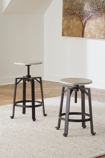 Hoover Furniture Outlet - Ashley Furniture - Karisslyn Counter Height Stool (Set of 2) - Counter Height Stool (Set of 2) - D336-024X2