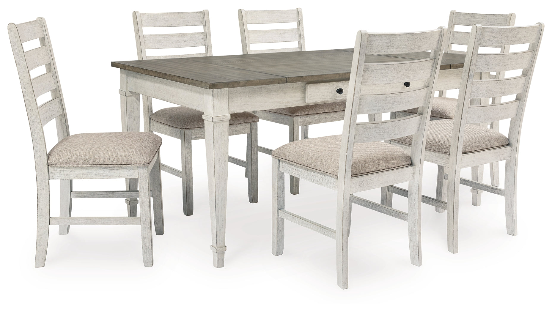 Hoover Furniture Outlet - Ashley Furniture - Skempton Dining Table and 6 Chairs - Dining Table and 6 Chairs - D394D7