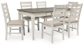 Hoover Furniture Outlet - Ashley Furniture - Skempton Dining Table and 6 Chairs - Dining Table and 6 Chairs - D394D7