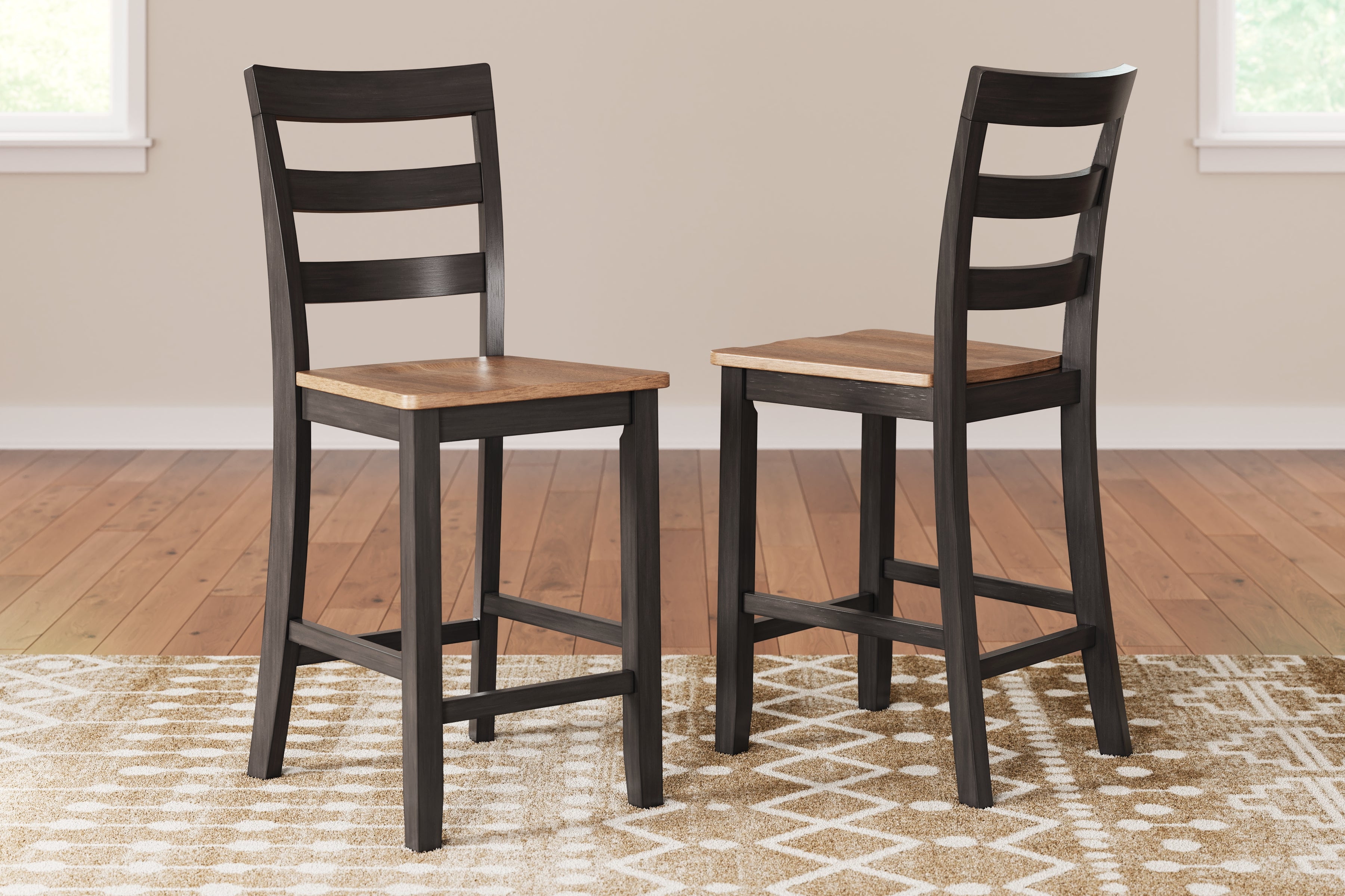 Hoover Furniture Outlet - Ashley Furniture - Gesthaven Counter Height Barstool (Set of 2) - Counter Height Barstool (Set of 2) - D396-124X2