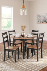 Hoover Furniture Outlet - Ashley Furniture - Gesthaven Dining Table and 4 Chairs - Dining Table and 4 Chairs - D396D1