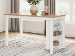 Hoover Furniture Outlet - Ashley Furniture - Gesthaven Counter Height Dining Table - RECT Dining Room Counter Table - D398-13