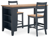 Hoover Furniture Outlet - Ashley Furniture - Gesthaven Counter Height Dining Table and 2 Barstools - Counter Height Dining Table and 2 Barstools - D399D3