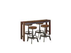 Hoover Furniture Outlet - Ashley Furniture - Torjin Counter Height Dining Table with 4 Barstools - Counter Height Dining Table with 4 Barstools - D440D2