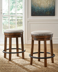 Hoover Furniture Outlet - Ashley Furniture - Valebeck Counter Height Stool - UPH Swivel Stool (1/CN) - D546-124