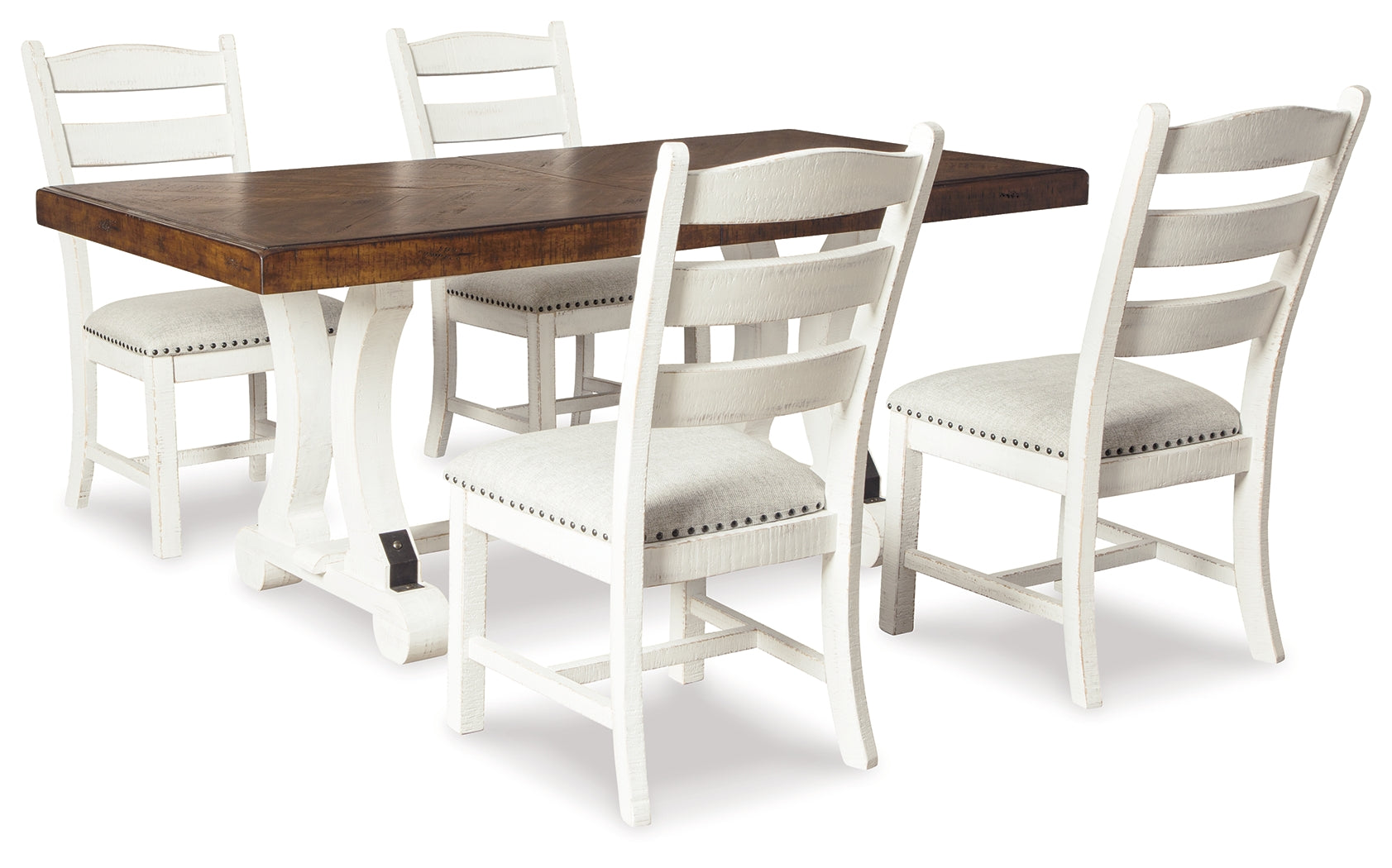 Hoover Furniture Outlet - Ashley Furniture - Valebeck Dining Table and 4 Chairs - Dining Table and 4 Chairs - D546D2