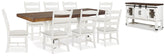 Hoover Furniture Outlet - Ashley Furniture - Valebeck Dining Table and 8 Chairs with Server - Dining Table and 8 Chairs with Server - D546D12