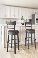 Hoover Furniture Outlet - Ashley Furniture - Valebeck Bar Height Bar Stool (Set of 2) - Bar Height Bar Stool (Set of 2) - D546-630X2