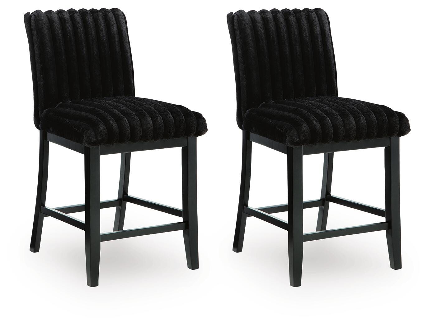 Hoover Furniture Outlet - Ashley Furniture - Mervannie Counter Height Barstool (Set of 2) - Counter Height Barstool (Set of 2) - PCD571-124X2