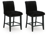 Hoover Furniture Outlet - Ashley Furniture - Mervannie Counter Height Barstool (Set of 2) - Counter Height Barstool (Set of 2) - PCD571-124X2