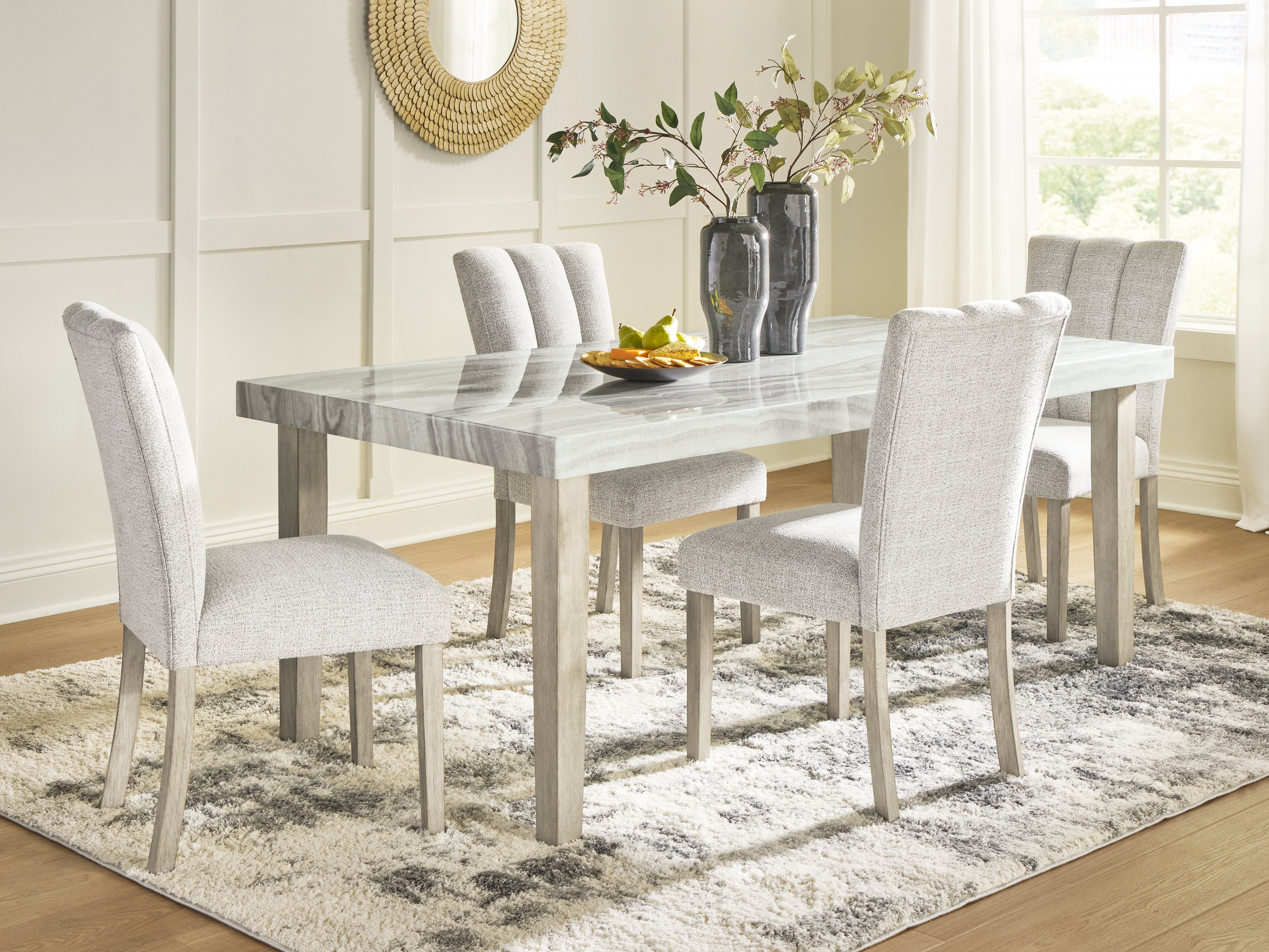 Hoover Furniture Outlet - Ashley Furniture - Larawyn Dining Table and 4 Chairs - Dining Table and 4 Chairs - PCD575D1