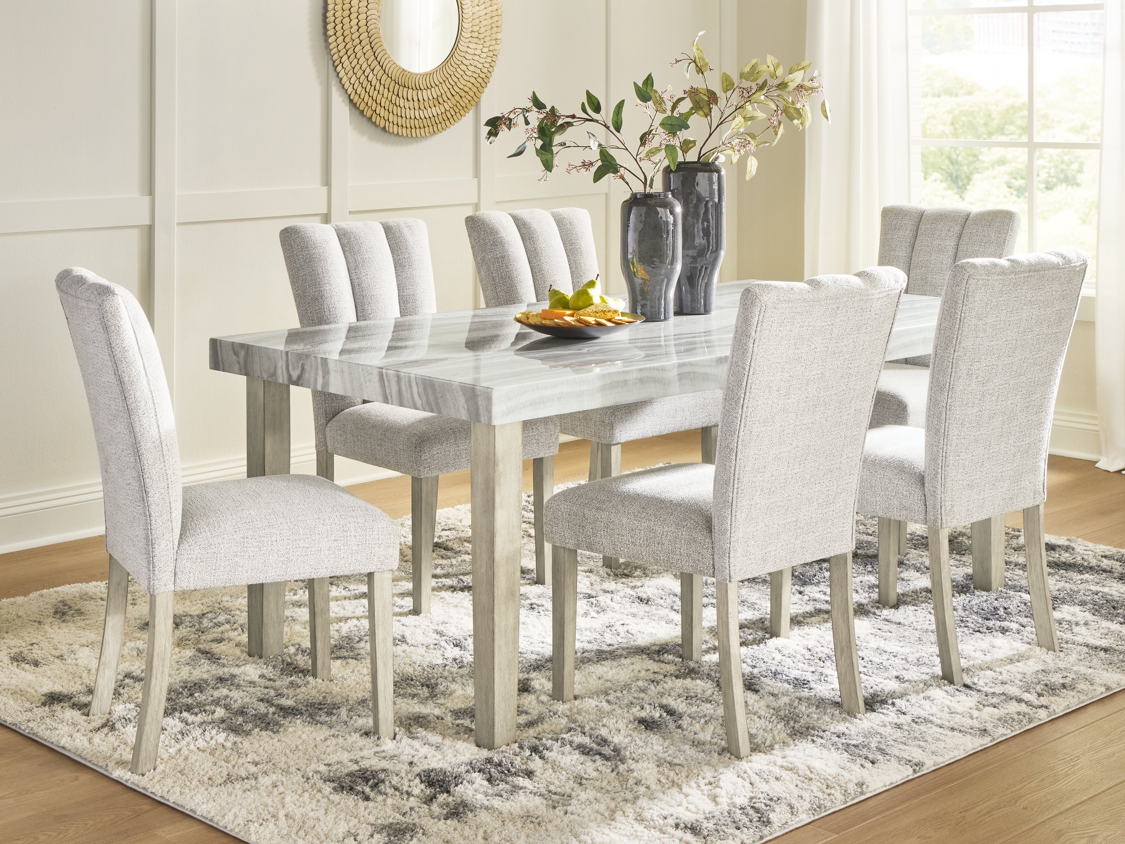 Hoover Furniture Outlet - Ashley Furniture - Larawyn Dining Table and 6 Chairs - Dining Table and 6 Chairs - PCD575D3