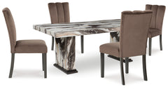 Hoover Furniture Outlet - Ashley Furniture - Jeshina Dining Table and 4 Chairs - Dining Table and 4 Chairs - PCD581D2