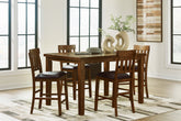 Hoover Furniture Outlet - Ashley Furniture - Ralene Counter Height Dining Table and 4 Barstools - Counter Height Dining Table and 4 Barstools - D594D11