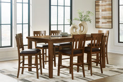 Hoover Furniture Outlet - Ashley Furniture - Ralene Counter Hight Dining Table and 6 Barstools - Counter Hight Dining Table and 6 Barstools - D594D13