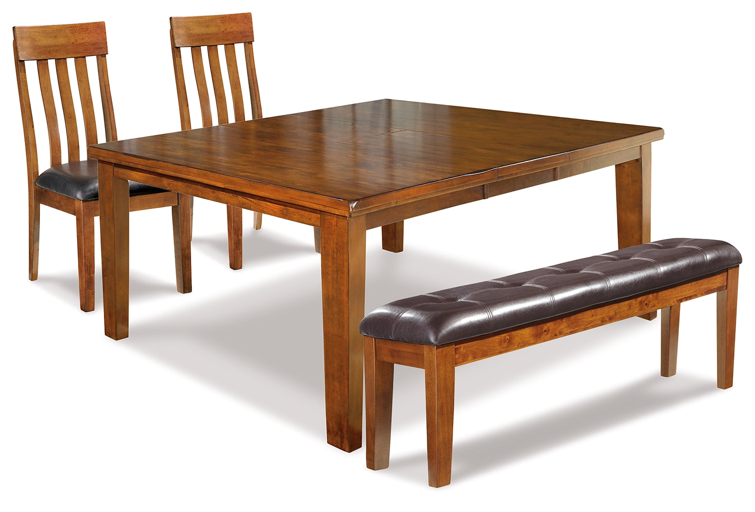 Hoover Furniture Outlet - Ashley Furniture - Ralene Dining Table and 2 Chairs and Bench - Dining Table and 2 Chairs and Bench - D594D8