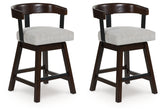 Hoover Furniture Outlet - Ashley Furniture - Haddigan Counter Height Barstool (Set of 2) - Counter Height Barstool (Set of 2) - D596-224X2
