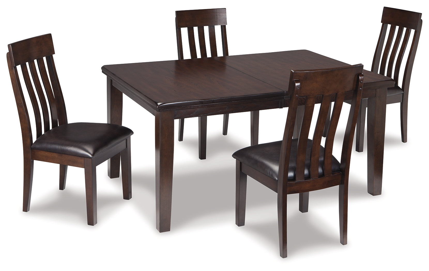 Hoover Furniture Outlet - Ashley Furniture - Haddigan Dining Table and 4 Chairs - Dining Table and 4 Chairs - D596D1