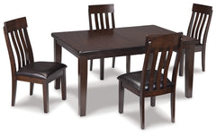 Hoover Furniture Outlet - Ashley Furniture - Haddigan Dining Table and 4 Chairs - Dining Table and 4 Chairs - D596D1