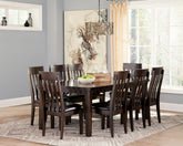 Hoover Furniture Outlet - Ashley Furniture - Haddigan Dining Table and 8 Chairs - Dining Table and 8 Chairs - D596D4