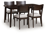 Hoover Furniture Outlet - Ashley Furniture - Mallenette Dining Table and 4 Chairs (Set of 5) - Dining Room Table Set (5/CN) - PCD607-225