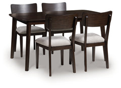 Hoover Furniture Outlet - Ashley Furniture - Mallenette Dining Table and 4 Chairs (Set of 5) - Dining Room Table Set (5/CN) - PCD607-225