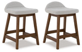 Hoover Furniture Outlet - Ashley Furniture - Lyncott Counter Height Bar Stool (Set of 2) - Counter Height Bar Stool (Set of 2) - D615-124X2