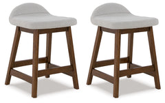 Hoover Furniture Outlet - Ashley Furniture - Lyncott Counter Height Bar Stool (Set of 2) - Counter Height Bar Stool (Set of 2) - D615-124X2