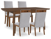 Hoover Furniture Outlet - Ashley Furniture - Lyncott Extension Dining Table and 4 Chairs - Extension Dining Table and 4 Chairs - D615D19