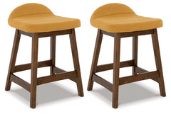 Hoover Furniture Outlet - Ashley Furniture - Lyncott Counter Height Bar Stool (Set of 2) - Counter Height Bar Stool (Set of 2) - D615-424X2