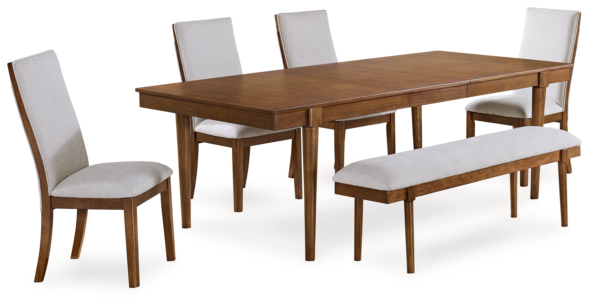 Hoover Furniture Outlet - Ashley Furniture - Lyncott Extension Dining Table, 4 Chairs and Bench - Extension Dining Table, 4 Chairs and Bench - D615D5