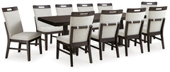 Hoover Furniture Outlet - Ashley Furniture - Neymorton Dining Table and 10 Chairs - Dining Table and 10 Chairs - D618D4