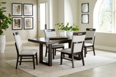 Hoover Furniture Outlet - Ashley Furniture - Neymorton Dining Table and 4 Chairs - Dining Table and 4 Chairs - D618D1