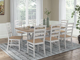 Hoover Furniture Outlet - Ashley Furniture - Purlaney Extension Dining Table and 8 Chairs - Extension Dining Table and 8 Chairs - PCD627D5